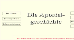 Desktop Screenshot of die-apostelgeschichte.de