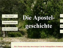 Tablet Screenshot of die-apostelgeschichte.de